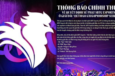 SBTC ESPORTS CHÍNH THỨC BỊ GẠCH TÊN KHỎI LÀNG ESPORTS LMHT